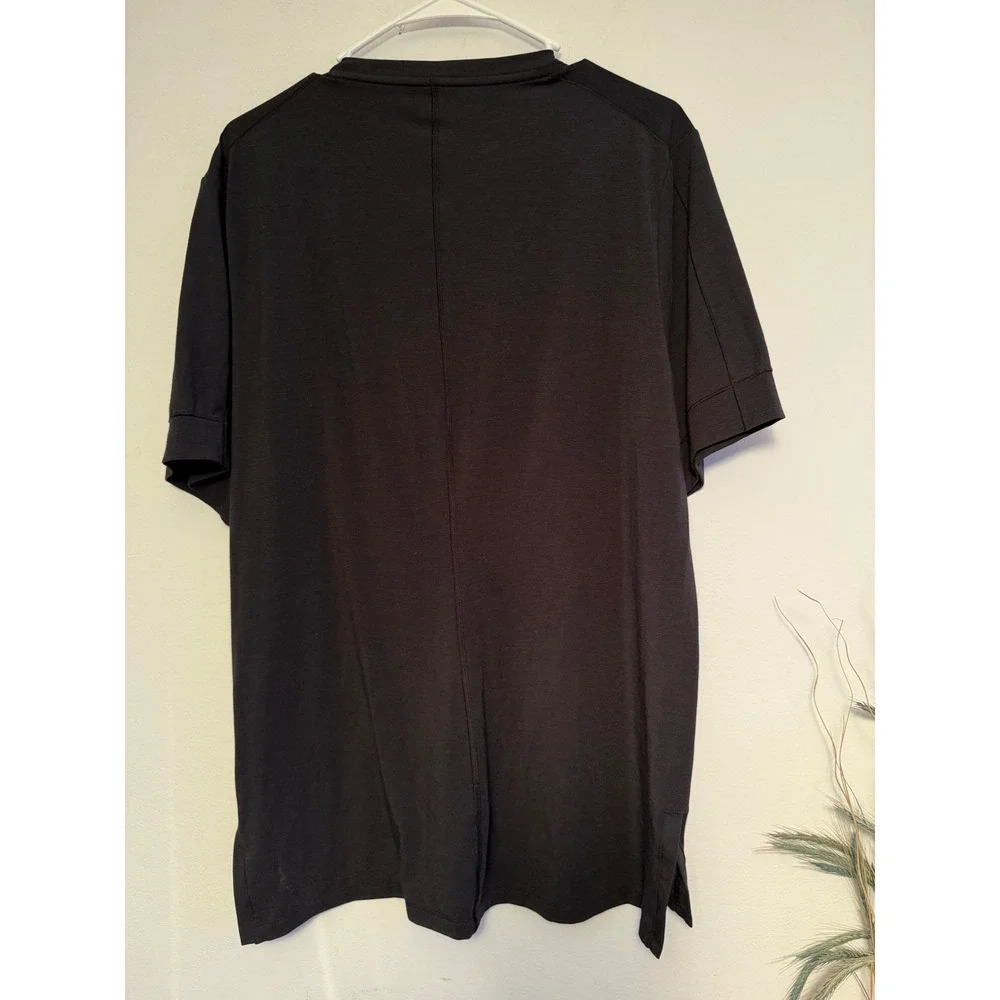 Nike Dri-FIT Yoga Slim Fit Training Tee Black Short Sleeve Mens Large 307